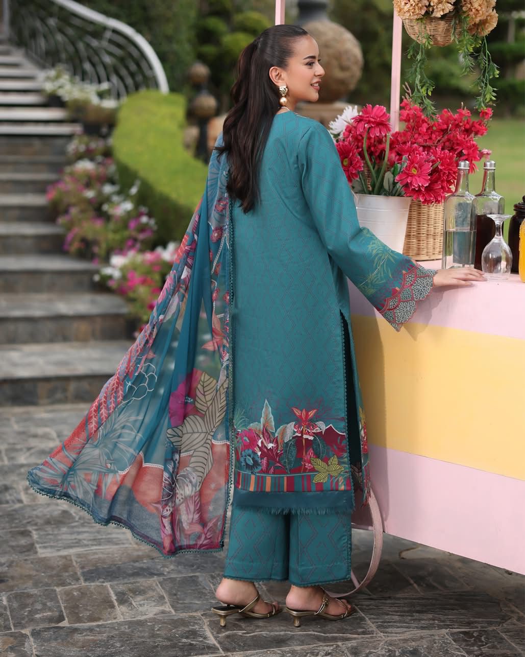 NABA 05 - Teal Organza | RANG RASIYA LIFESTYLE SUMMER EDIT 2025