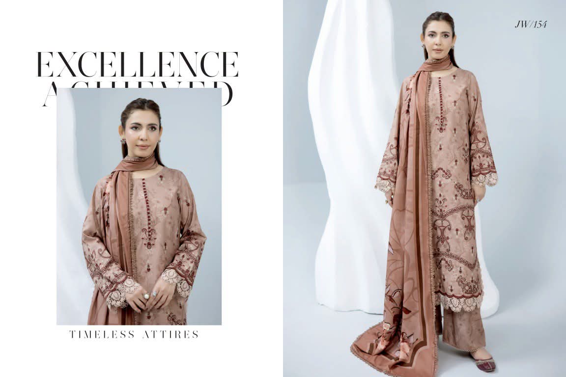 Johra Shanzay Embroidered 3 piece suit