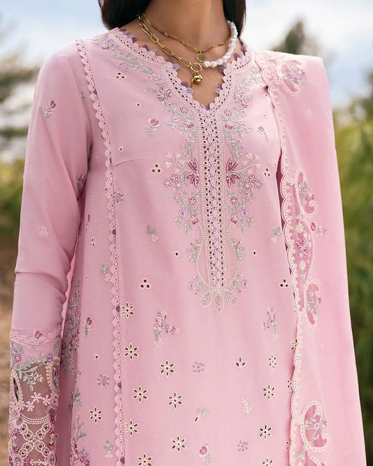 Freja Embroidred Lawn | Qlinekari 2025