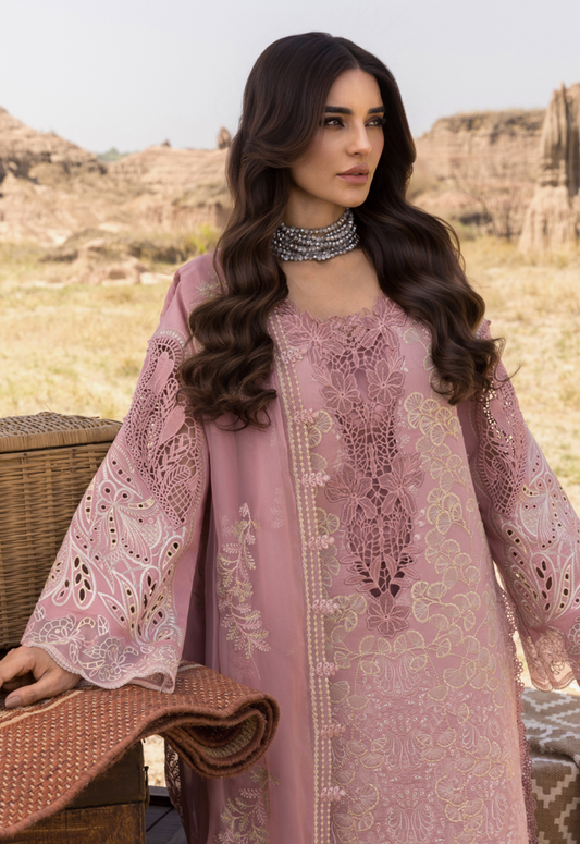 AYSEL 02 - Pink ORGANZA | RANG RASIYA 2025 COLLECTION