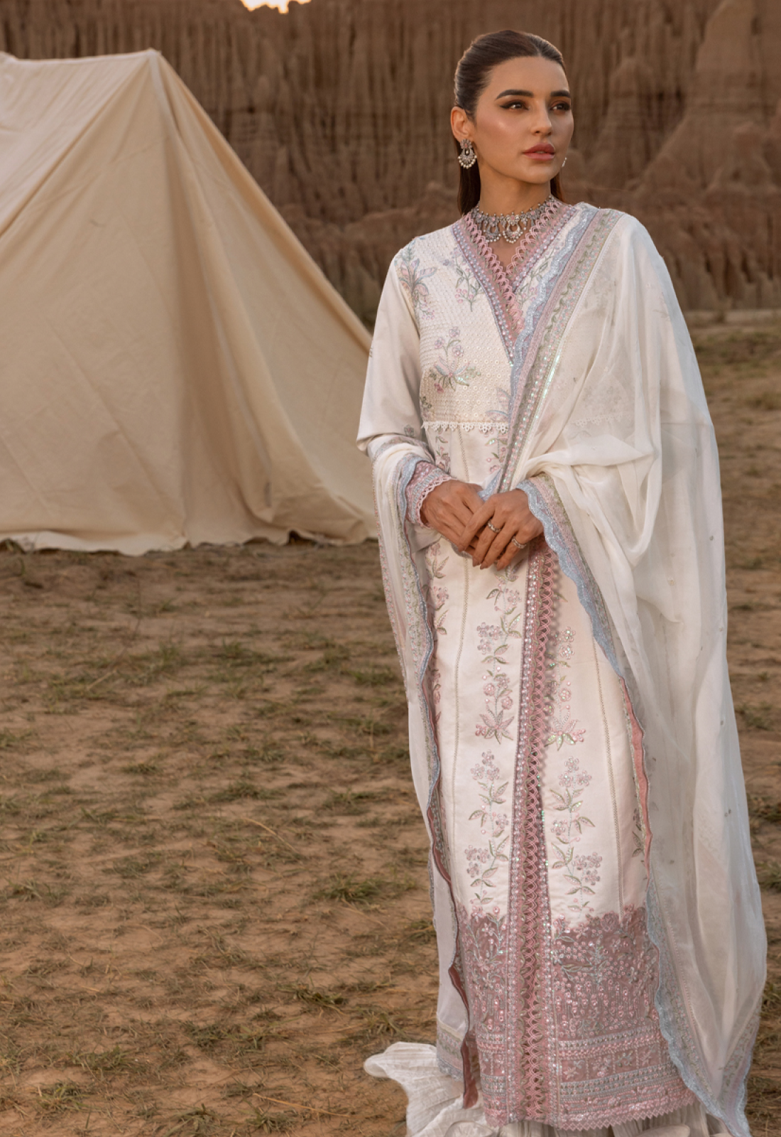 HAYA 04 - White ORGANZA | RANG RASIYA 2025 COLLECTION