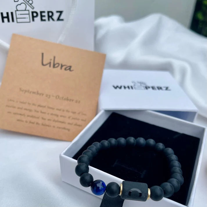 ZodiaLux Black Onyx Horoscope Bracelet