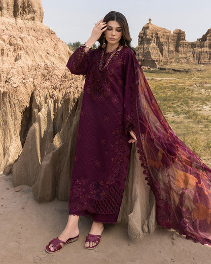 AMYRA 09 - Dark Purple Organza | RANG RASIYA 2025 COLLECTION