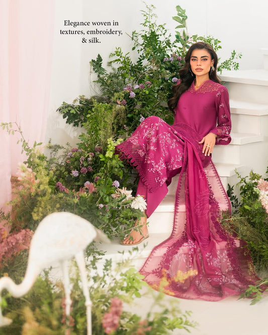 Bold Pink Embroidered Lawn | Iznik IFE-07 Festive Edition