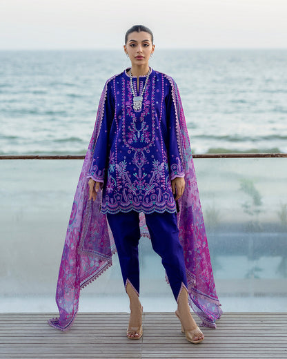 Zainab Chottani - Alayah 11 - Violet 3 piece Lawn | Tahra Lawn