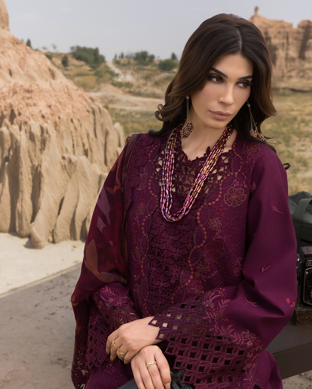 AMYRA 09 - Dark Purple Organza | RANG RASIYA 2025 COLLECTION