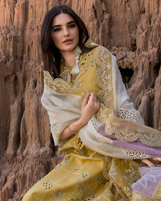 NADIA 11 - Mustard Organza | RANG RASIYA 2025 COLLECTION