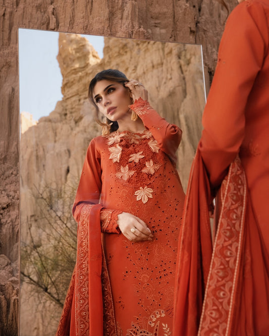 MAHI 03 - Orange Organza | RANG RASIYA 2025 COLLECTION