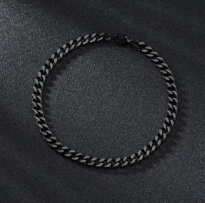 Midnight Steel 7mm Heavyweight Bracelet