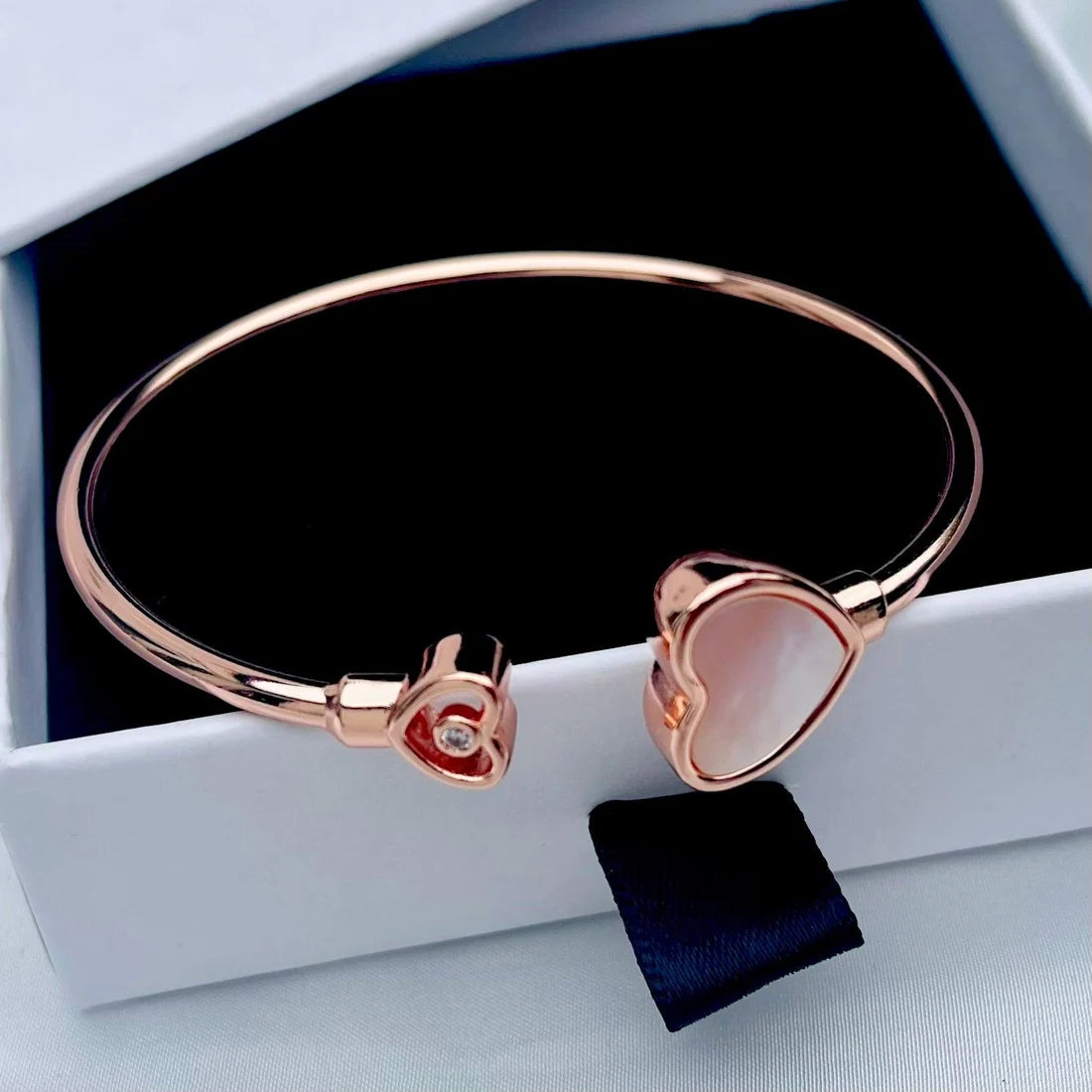 Rose Gold Love Heart Bracelet