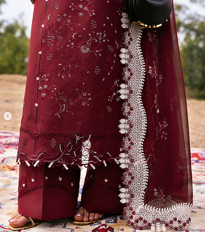 Aila Embroidered Lawn | Qlinekari 2025