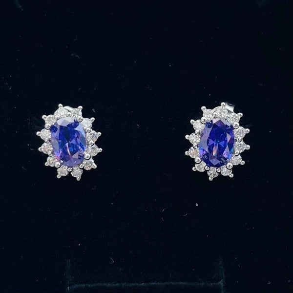Romantic Radiance Purple Earrings