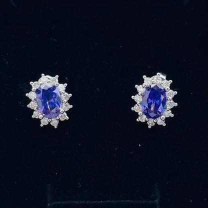 Romantic Radiance Purple Earrings