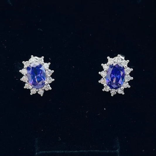 Romantic Radiance Purple Earrings