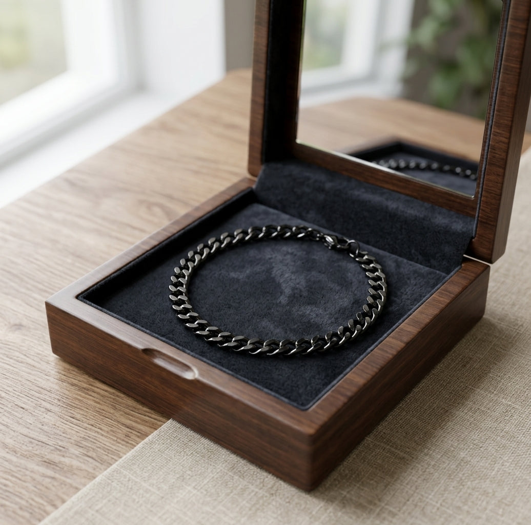 Midnight Steel 7mm Heavyweight Bracelet