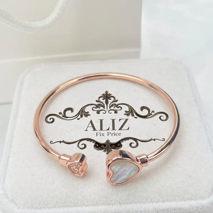 Rose Gold Love Heart Bracelet