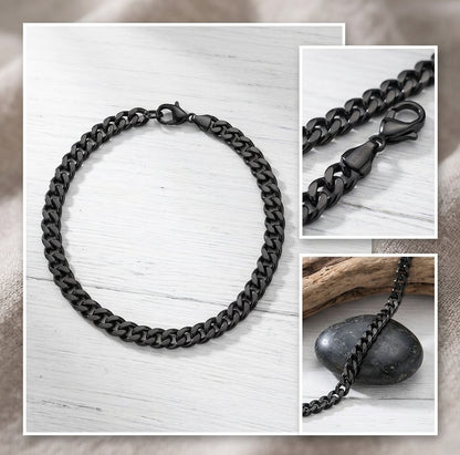 Midnight Steel 7mm Heavyweight Bracelet