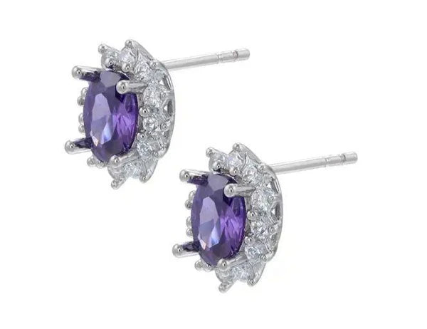 Romantic Radiance Purple Earrings