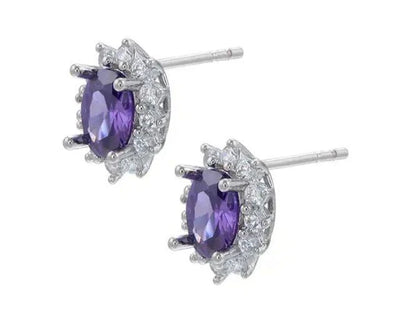 Romantic Radiance Purple Earrings