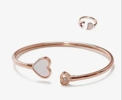 Rose Gold Love Heart Bracelet