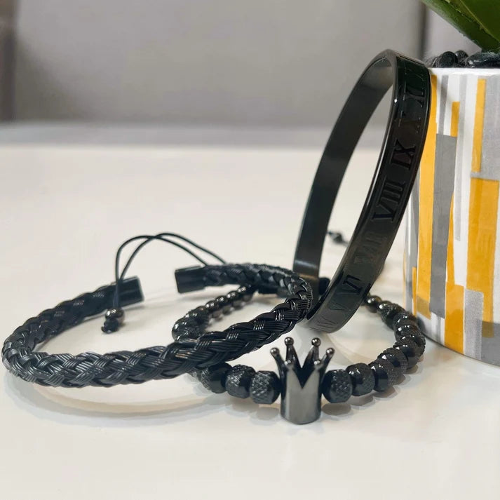 Luxury Crown Stainless Steel Bracelet for Men