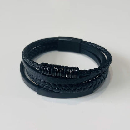 Majestic Gentleman's Leather Bracelet