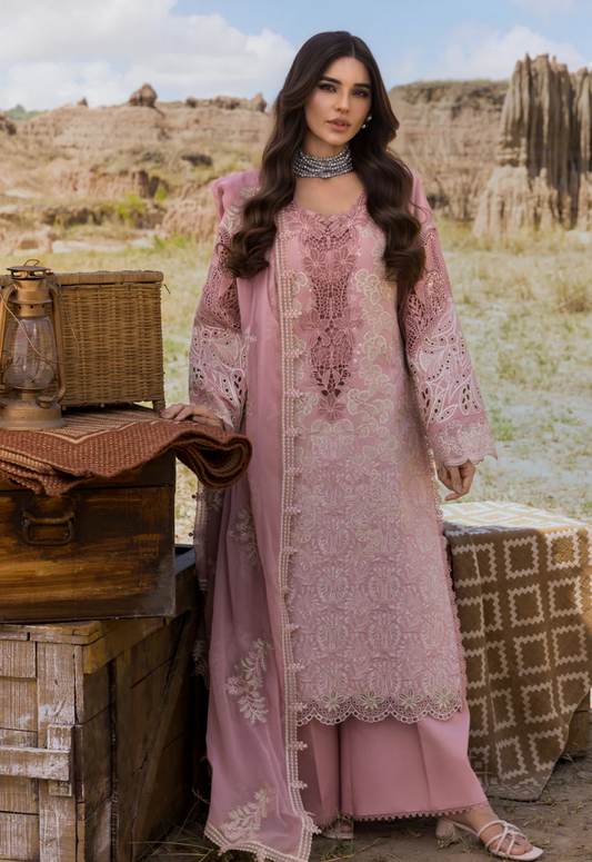 AYSEL 02 - Pink ORGANZA | RANG RASIYA 2025 COLLECTION