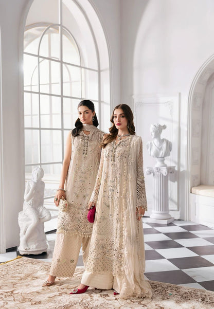 MARIA.B - Skin Embroidered Chiffon Center Panel | BD-3008