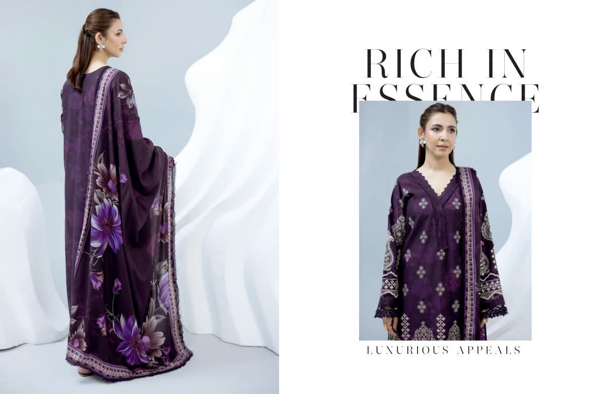 Johra Shanzay Embroidered 3 piece suit