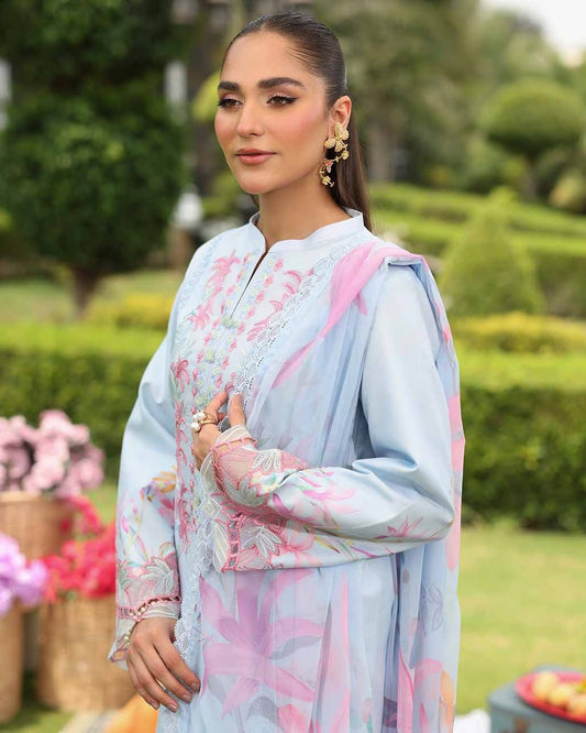 LARA 07 - Powder Blue Organza | RANG RASIYA LIFESTYLE SUMMER EDIT 2025