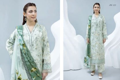 Johra Shanzay Embroidered 3 piece suit