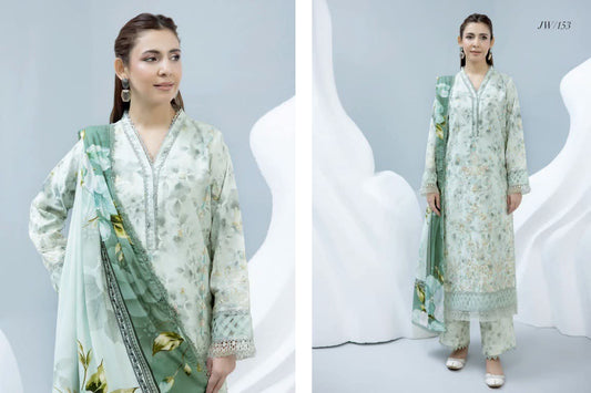 Johra Shanzay Embroidered 3 piece suit
