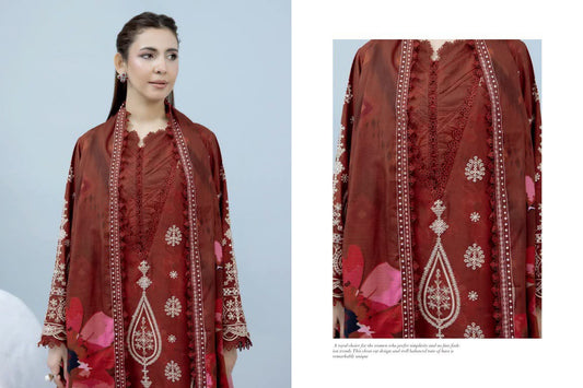 Johra Shanzay Embroidered 3 piece suit