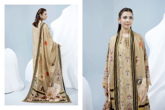 Johra Shanzay Embroidered 3 piece suit