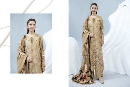 Johra Shanzay Embroidered 3 piece suit