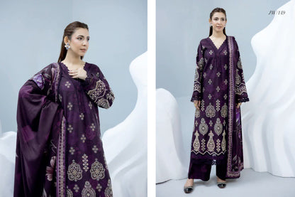 Johra Shanzay Embroidered 3 piece suit