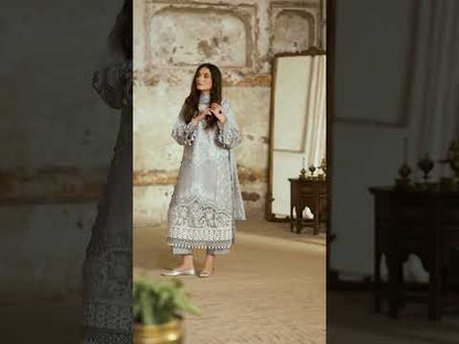 Soft Grey MI - 02 | 3 PC LAWN Parishay | Mastani Luxury Lawn 25